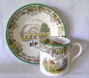 SPODE BYRON Coffee Can & Saucer