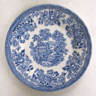 MYOTT Tonquin Blue and White Plate