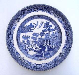 JOHNSON Willow Pattern Plate