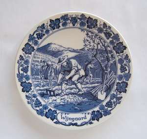 DELFT Plate - Wijngaard