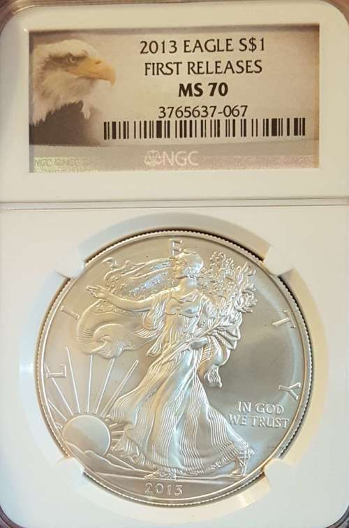 ++Wow 2013 Silver Eagle, First Releases NGC Graded MS70 Finest Known..... ++