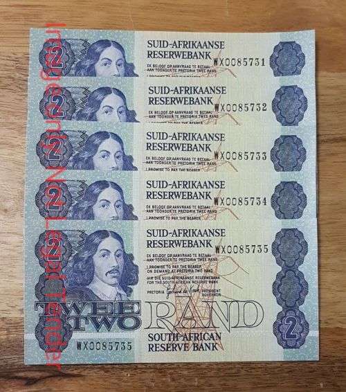 ++ Stunning set of 5 x Replacement Gerhard de Kock R2s in Sequence WX0085731-35  ++