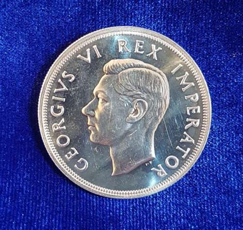++ Gorgeous Proof 1947 SAU 5/- (Crown) Great for grading....Wow....++