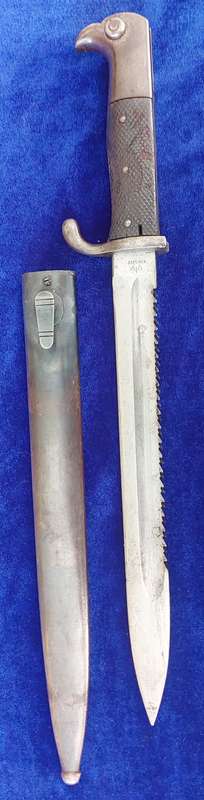 - Matching Numbers German Erfurt KS98 Sawback Bayonet & Sheath (KS9733)-