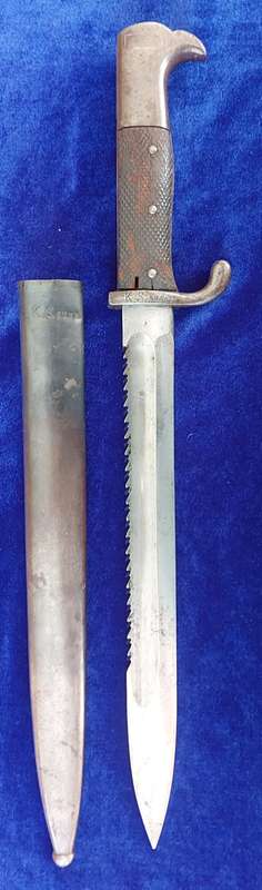 - Matching Numbers German Erfurt KS98 Sawback Bayonet & Sheath (KS9733)-