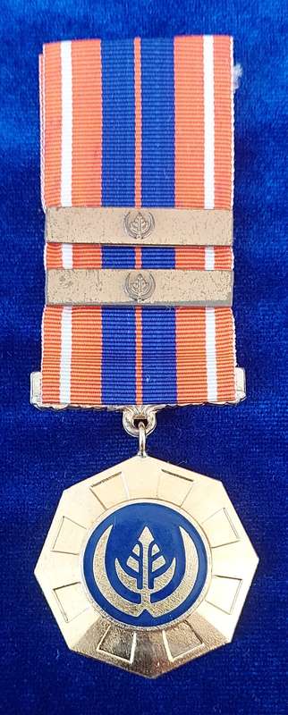 - Scarcer Pro Patria Medal (Full Size) with 2 x Service Clasps (Nr 40870)-