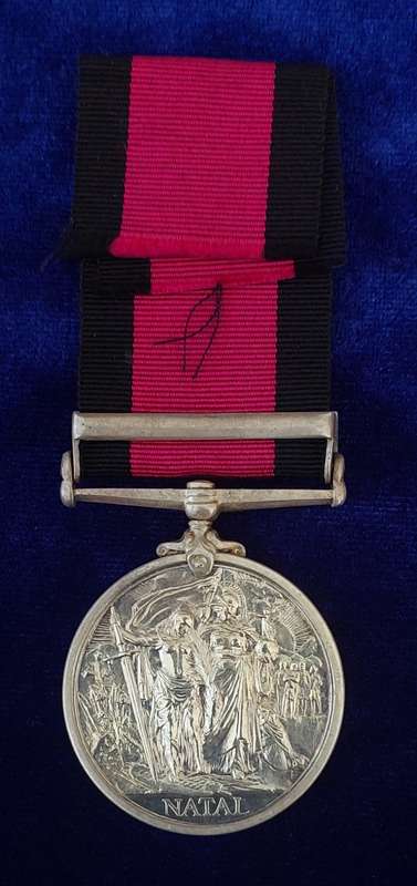 - Natal Rebellion Medal with 1906 Clasp # CPL : J. Allan, Royston`s Horse. -