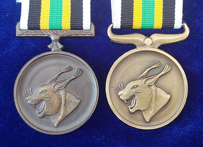 - Very Rare Both Varieties of the Kwandebele Police Long Service 10 Years Medals -