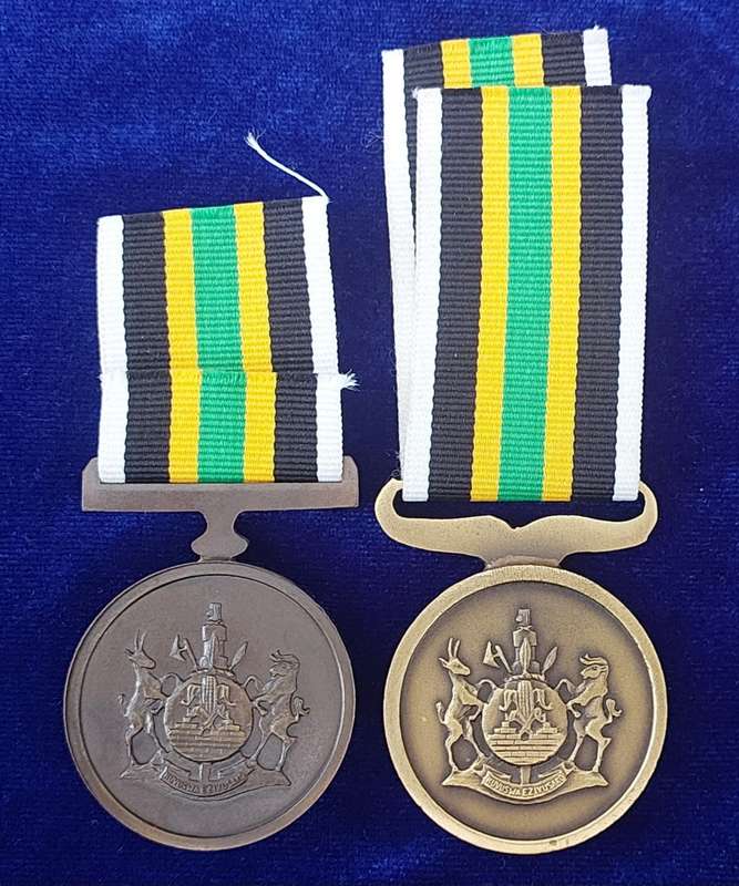 - Very Rare Both Varieties of the Kwandebele Police Long Service 10 Years Medals -
