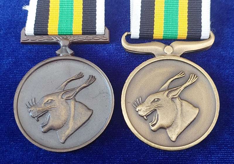 - Very Rare Both Varieties of the Kwandebele Police Long Service 10 Years Medals -