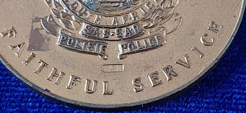 - (SAR) South African Railway Police (Full Size) Medal for Faithful Service -