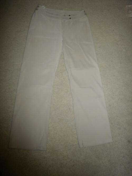 cream lined pants
