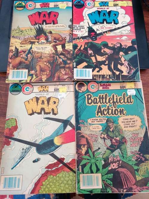 Fightin` Marines, World at War, Battlefield Action, Fightin` Army, Attack comics, 36 comics