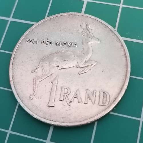 1985 South African One Rand coin
