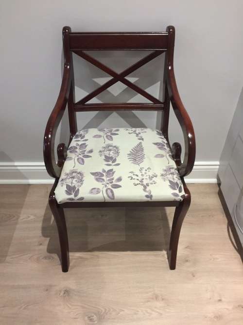 Dining table 12 chairs and display cabinet