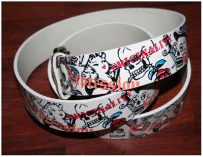 STUNNING GOTH BELT - GRAFFITTI