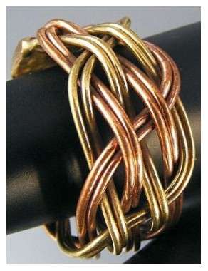 BRASS INDIAN MEDICINE RING - DESIGN 2 ( Twisted)