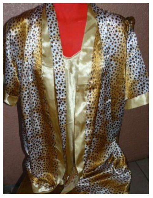 BEAUTIFUL GOLD NIGHTIE SET ( NIGHTIE & GOWN )