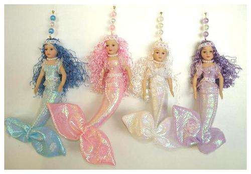 BEAUTIFUL PORCELAIN MERMAIDS  - 14CM