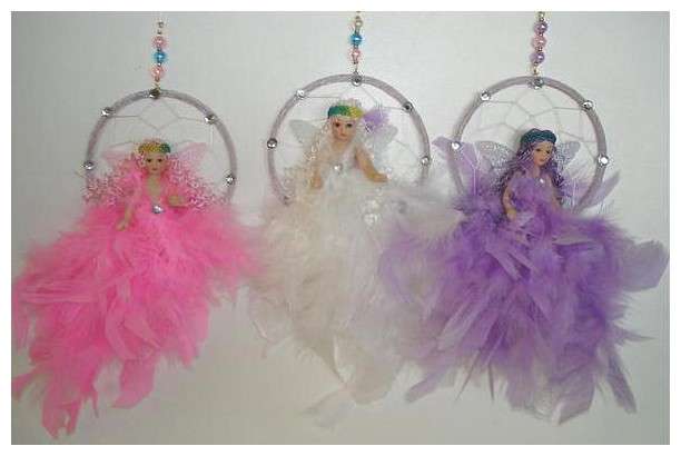 SWEETEST FEATHERED FAIRY DREAMCATCHERS - 10CM