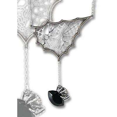 THE BLACK WIDOW CHOKER NECKLACE  ***ALCHEMY GOTHIC UK***