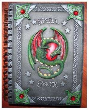 CELTIC DRAGON SPELLBOOK/  BOOK OF SHADOWS/DIARY - by NEMESIS NOW UK!