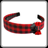 FUNKY WEAR FOR COOL CHICKS - TARTAN SKULL ALICEBAND