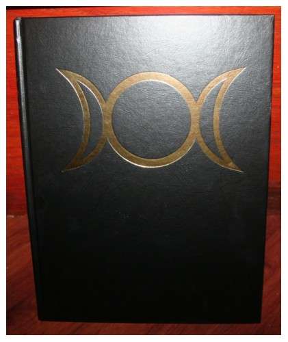GOLD EMBOSSED TRIPLE MOON BOOK OF SHADOWS  A4 Size