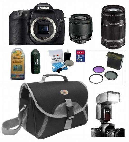 .Canon EOS 60D Canon 18-55mm iS + Canon 55-250mm iS + 4Gb Kit