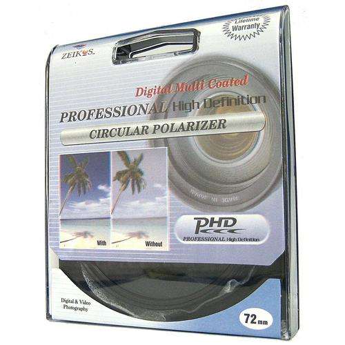 R1.00 NO RESERVE - Zeikos ZE-CPL72 72mm Multi-Coated Circular Polarizer Filter