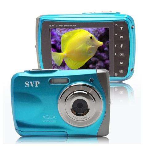 SVP WP5300 Blue Waterproof 12MP Digital Camera & Video Recorder