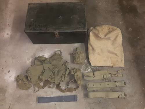 Old Army trommel with webbing