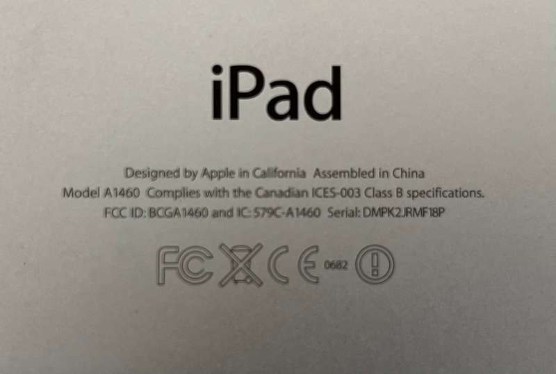 iPad 4 (A1460)