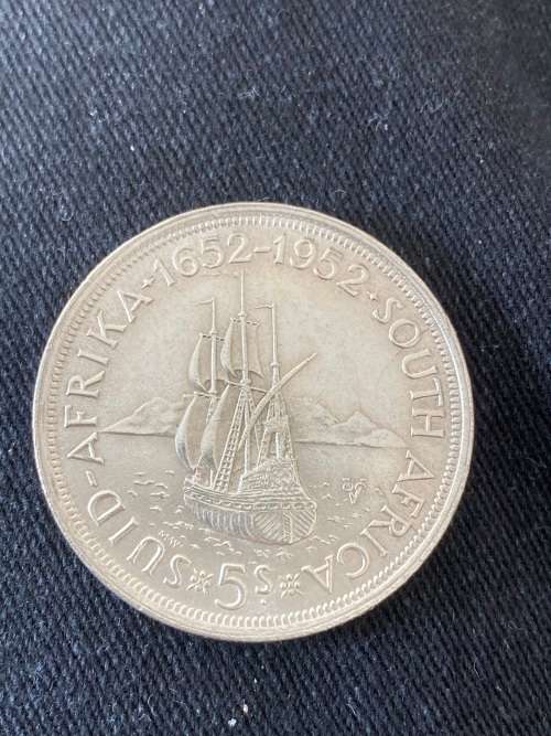 1652-1952 Silver Five Sillings (5s) - See Photographs