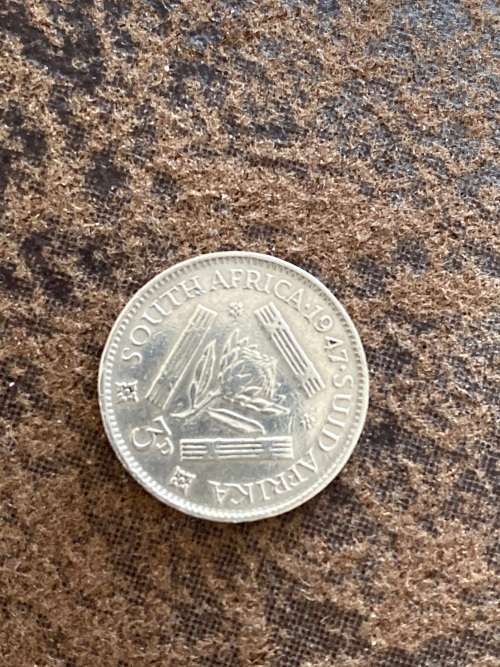 1947 Silver 80% Tickey - Good Lustre - See Photographs
