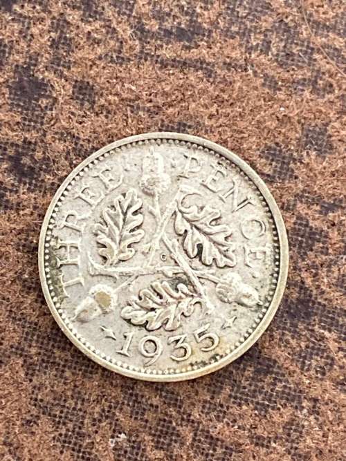 1935 Silver Three Pence