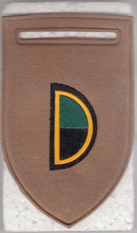 COMPANY/SQUADRON ARM FLASH  F  COY INFANTRY