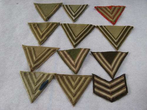 JOB LOT RANK BADGES  CLOTH