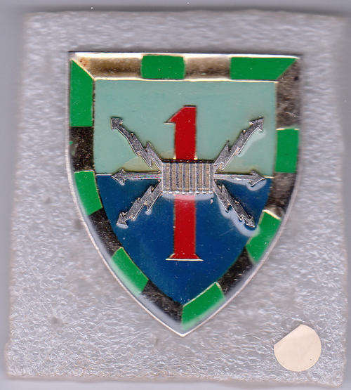 1 SIGNAL REGIMENT  SHOULDER FLASH 3 pins