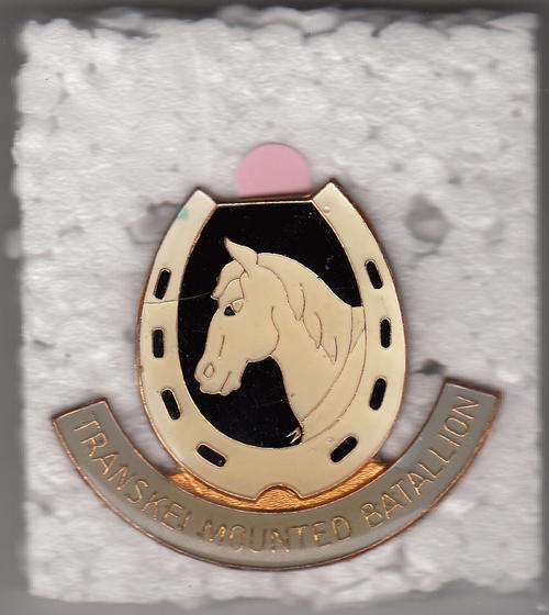 Transkie Mounted Battalion Cap badges 2 lugs