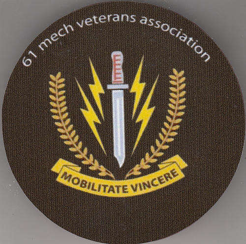 61 MEG BATTALION    LICENCE DISK STICKER