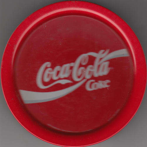 SET OF 6 COCO COLA  COSTERS IN TIN