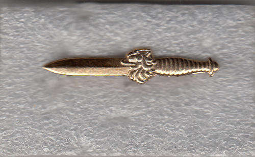 91 BRIGADE  GOLD OPERATIONAL PROFICIENCY BREAST BADGE 2 pins