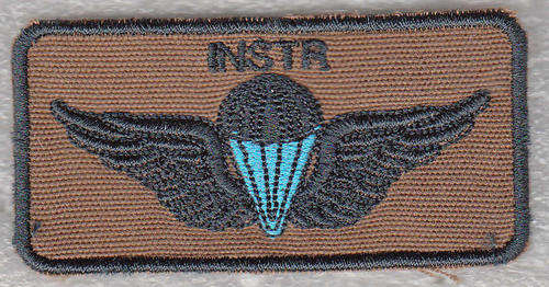 S.W.A. PARACHUTE BATTALION   INSTRUCTOR WING. BADGE