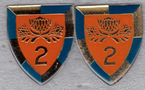 2 S.D.B. SHOULDER SHOULDER FLASH  ALL PINS