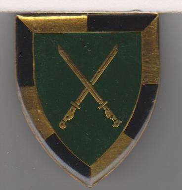 SA INFANTRY SCHOOL SHOULDER FLASH 3 PINS