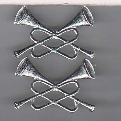 BADGE TRUMPET CHROME ALL PINS