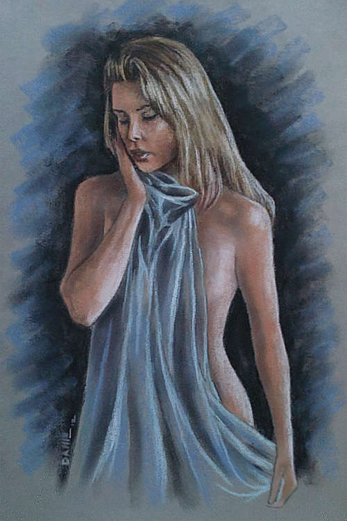 Protection - original pastel artwork, unframed