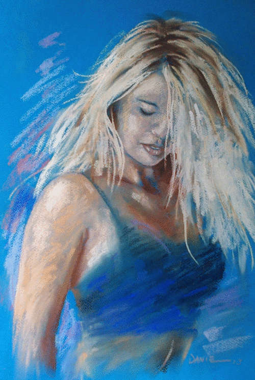 Sexy, pastel artwork by Danie Cronje, unframed