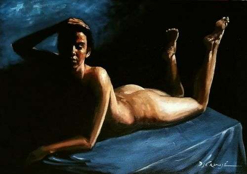 Nude 70, oil painting by Danie Cronje, ready to hang